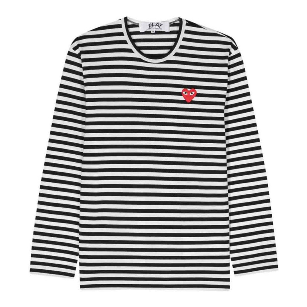 T-Shirt manches longues 'Logo Striped' pour Femmes