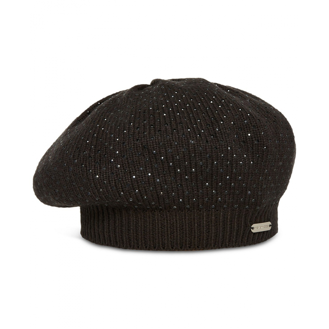 Women's 'Crystal Studded Plush' Beret