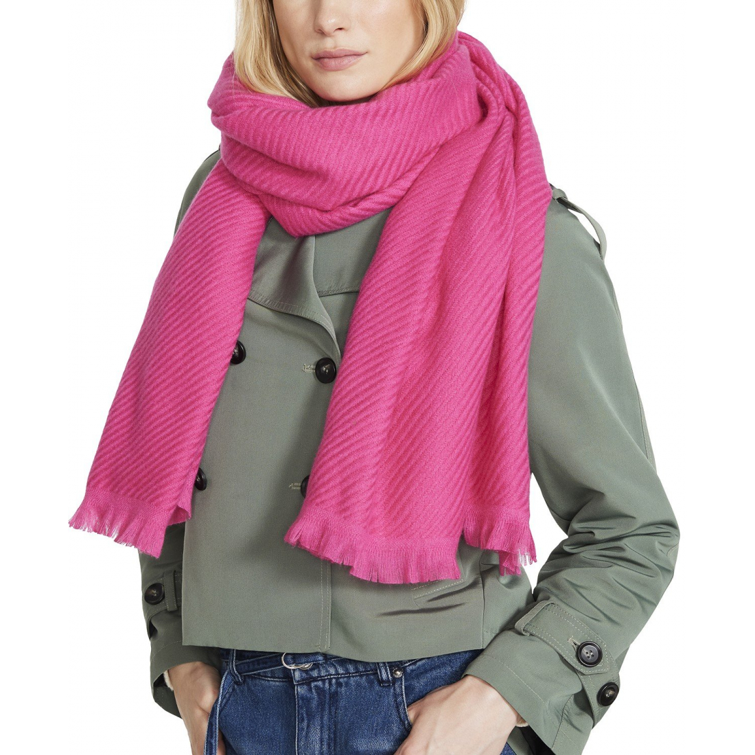 Women's 'Soft Solid Herringbone' Scarf