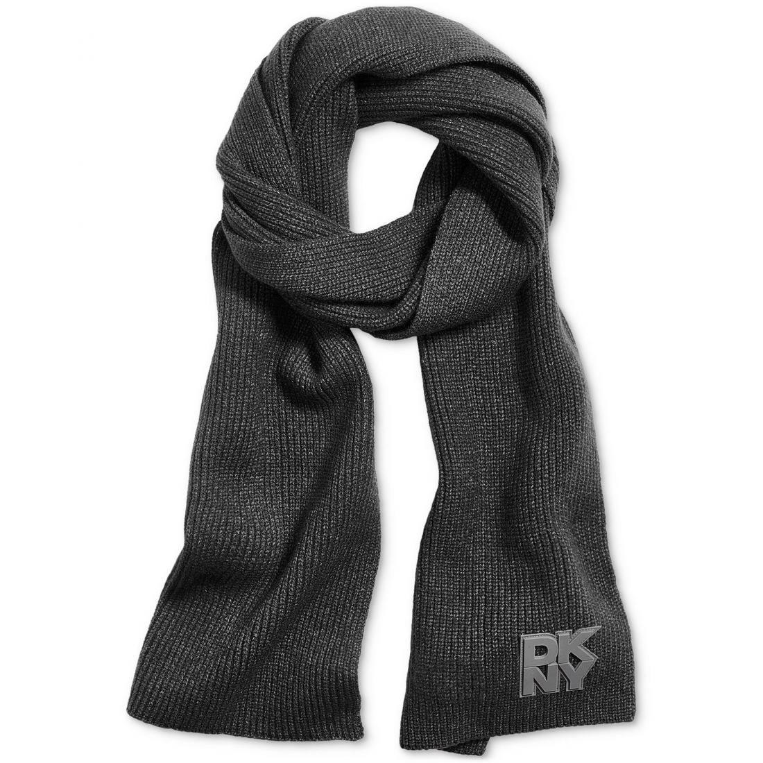 Women's 'Ribbed Logo-Patch' Scarf