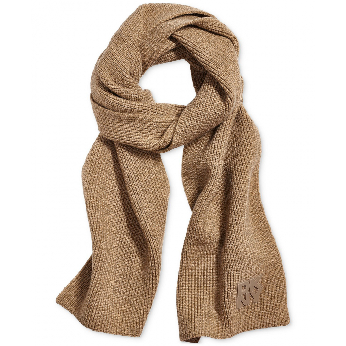 Women's 'Ribbed Logo-Patch' Scarf