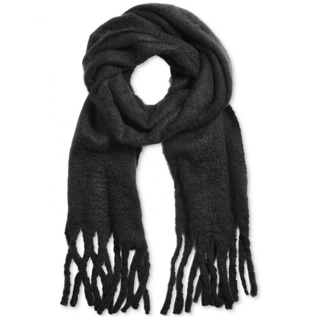 Women's 'Fluffy Solid Fringe-Trim Blanket' Scarf