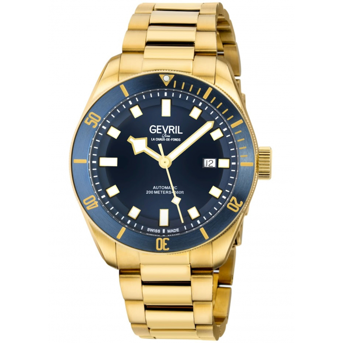 Men's Yorkville Blue Dial IP Yellow Gold Watch