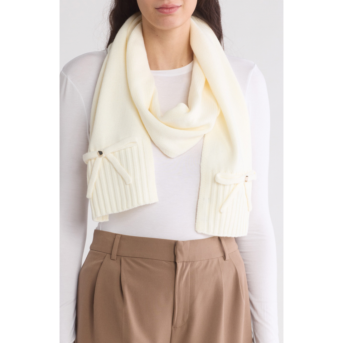 Women's 'Bow Knit' Scarf