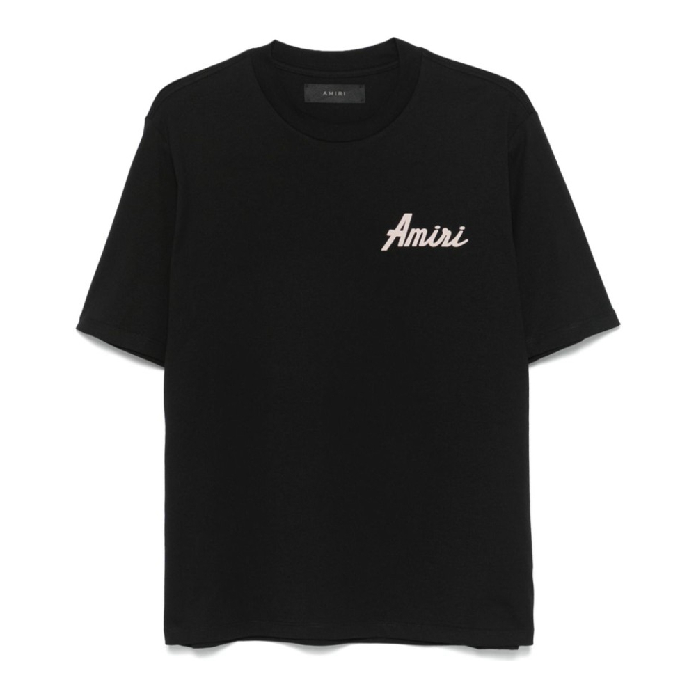 Men's 'Logo-Flocked' T-Shirt