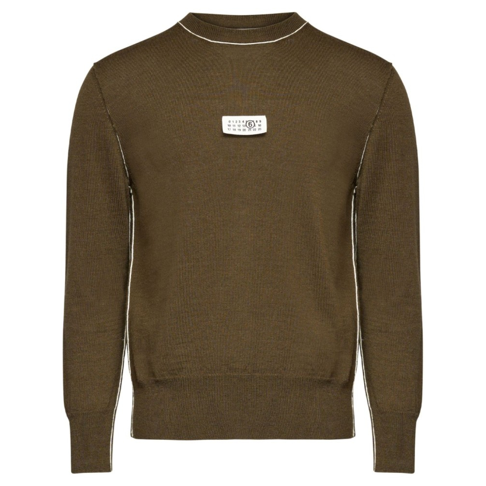 Men's 'Fine-Knit Contrasting-Trim' Sweater