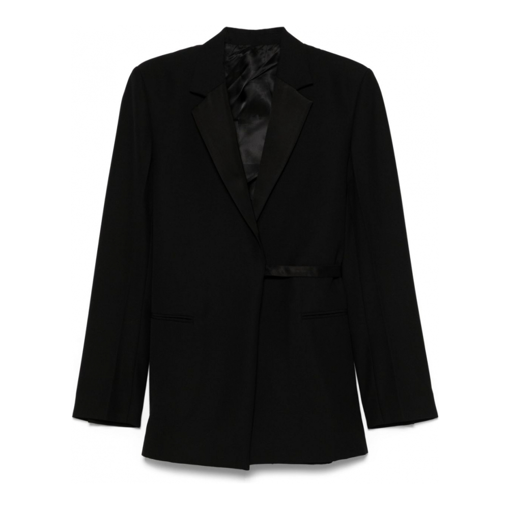 Women's 'Satin-Lapels Wrap' Blazer