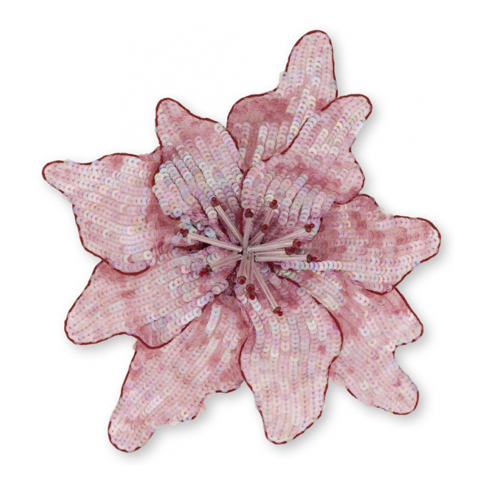 Women's 'Sequin-Embellished Flower' Brooch