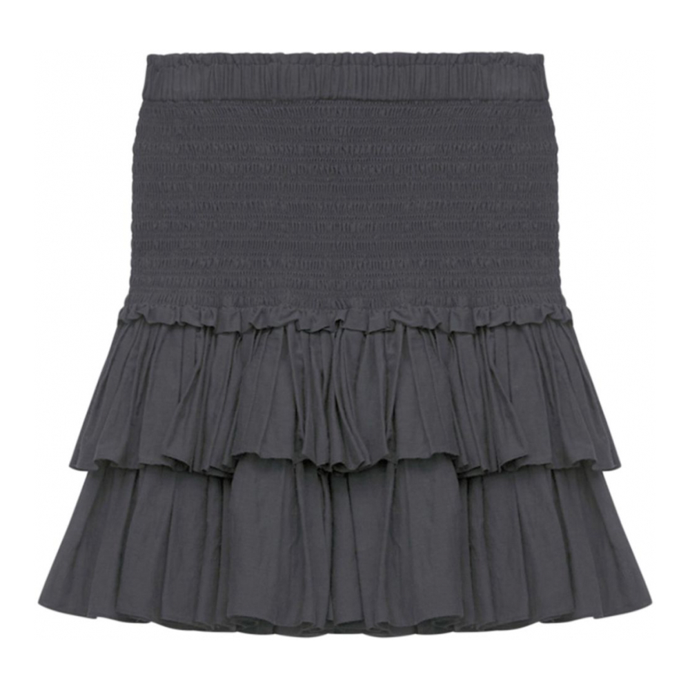 'Naomi Ruffled' Mini Rock für Damen