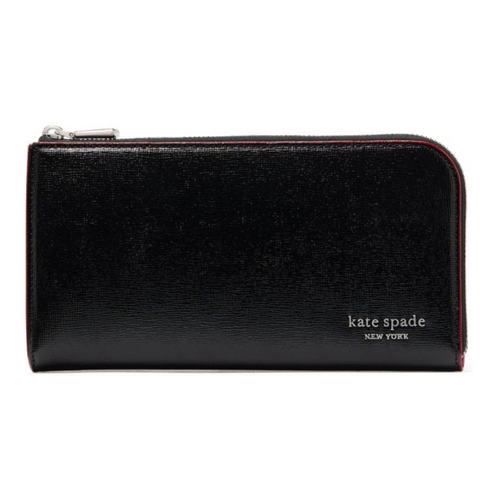 Women's 'Devin Glitter Edge Saffiano Zip Around Continental' Wallet