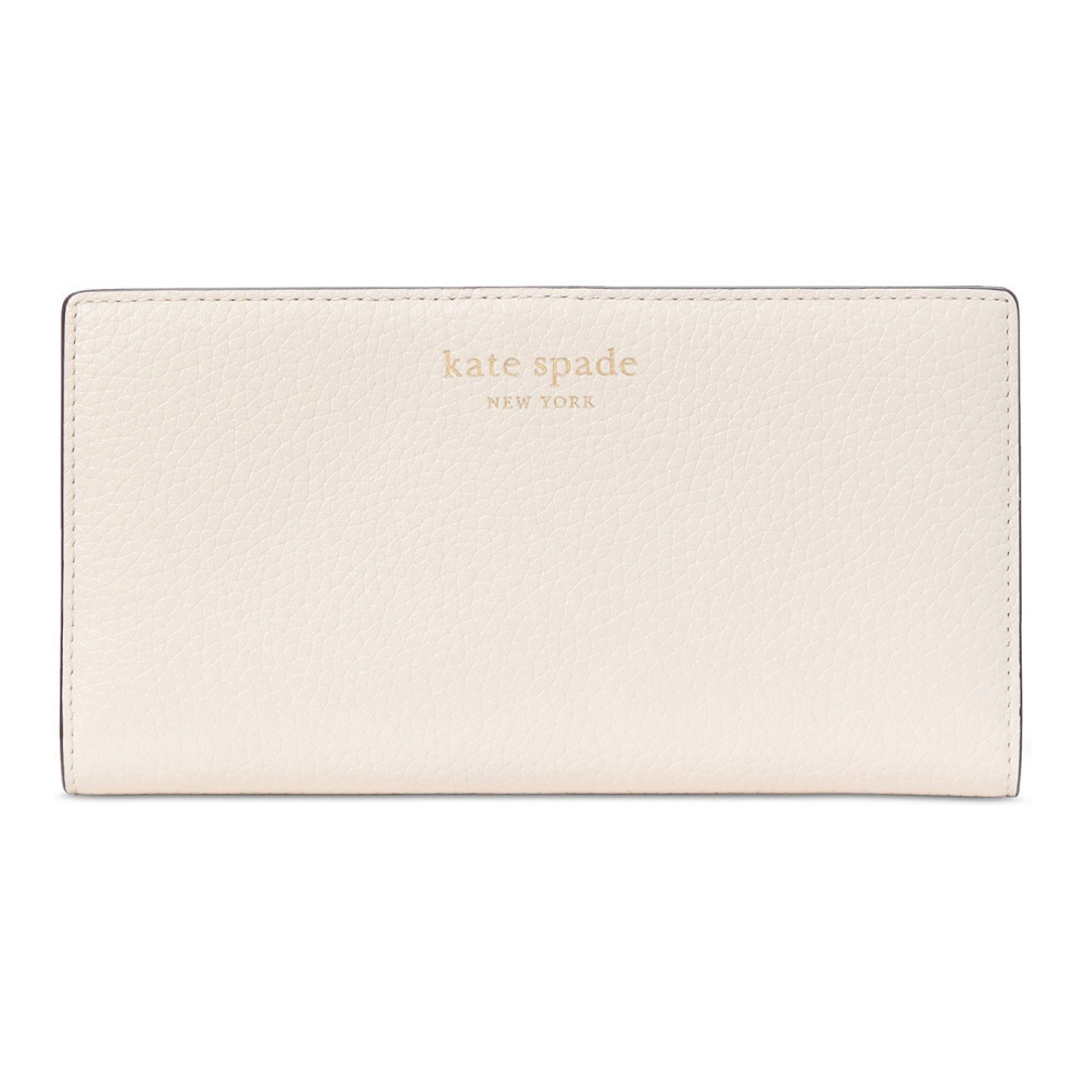 Portefeuille 'Taylor Pebbled Leather Slim Bifold' pour Femmes