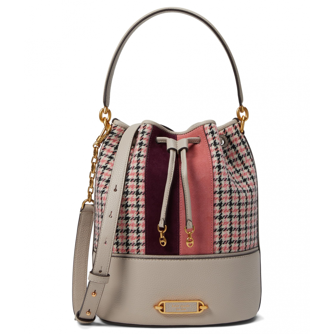 Sac seau 'Gramercy Racing Stripe Plaid Twill Fabric Medium' pour Femmes