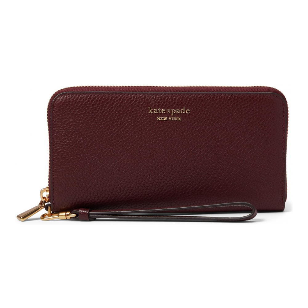 Women's 'Ava Pebbled Leather Zip Around Continental' Wallet