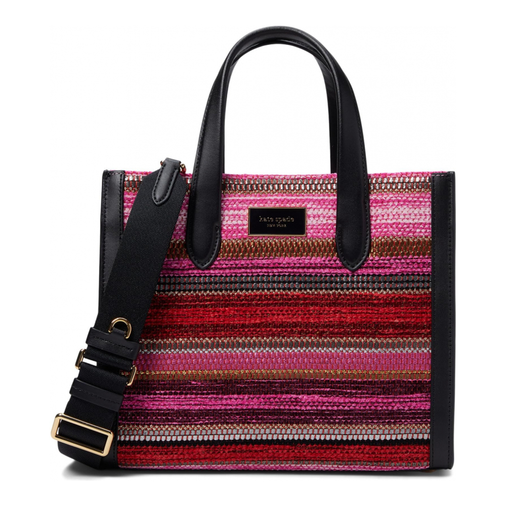 Sac Cabas 'Manhattan Striped Metallic Fabric Small' pour Femmes