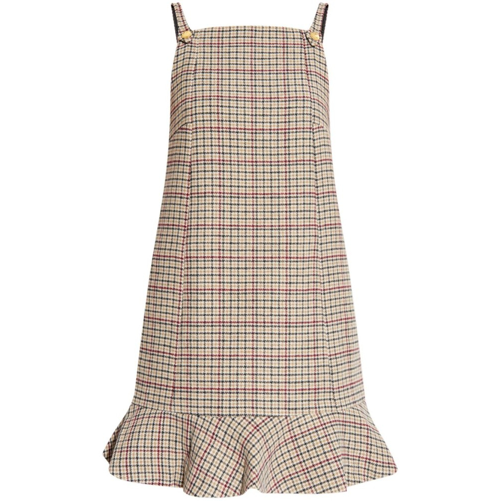 'Checked' Mini Kleid für Damen