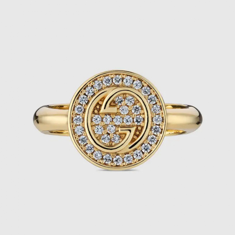 'Gucci Blondie Crystal' Ring für Damen