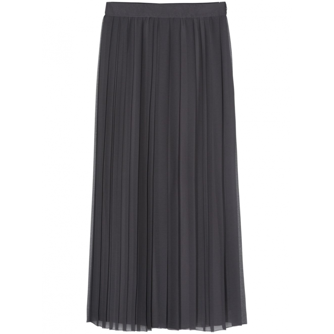 'Pleated' Midi Rock für Damen