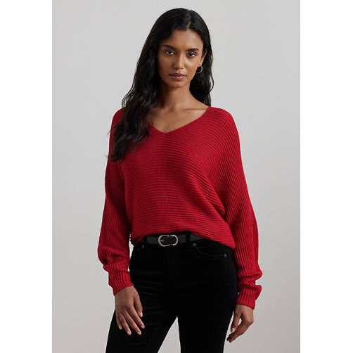 'Rib Knit Dolman' Pullover für Damen