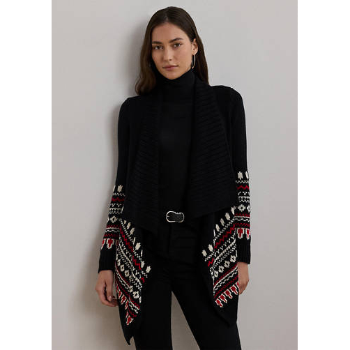 Women's 'Fair Isle Shawl Collar' Cardigan