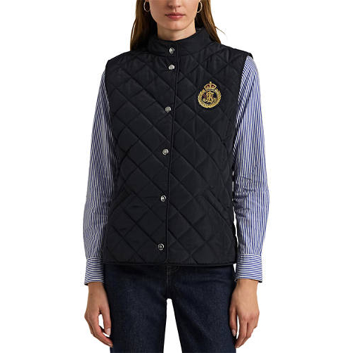 Women's 'Quilted with Crest' Vest