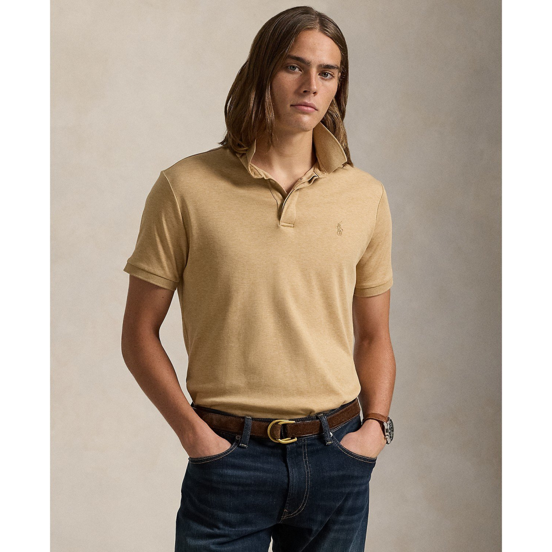 'Classic-Fit Soft Cotton' Polohemd für Herren