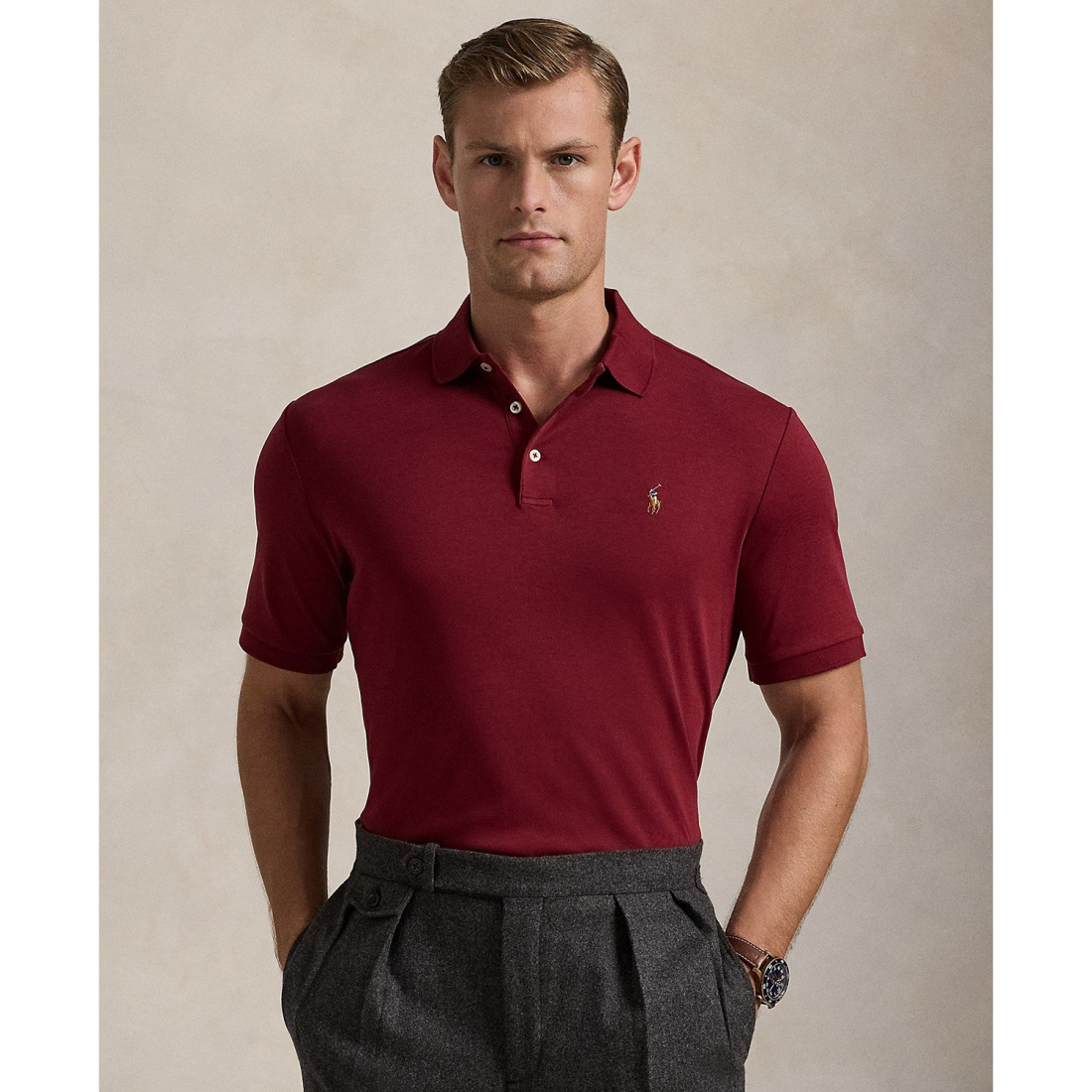 'Classic Fit Soft Cotton' Polohemd für Herren