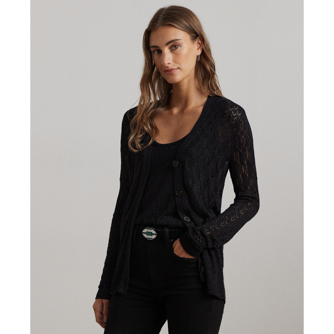 Cardigan 'Pointelle-Knit' pour Femmes