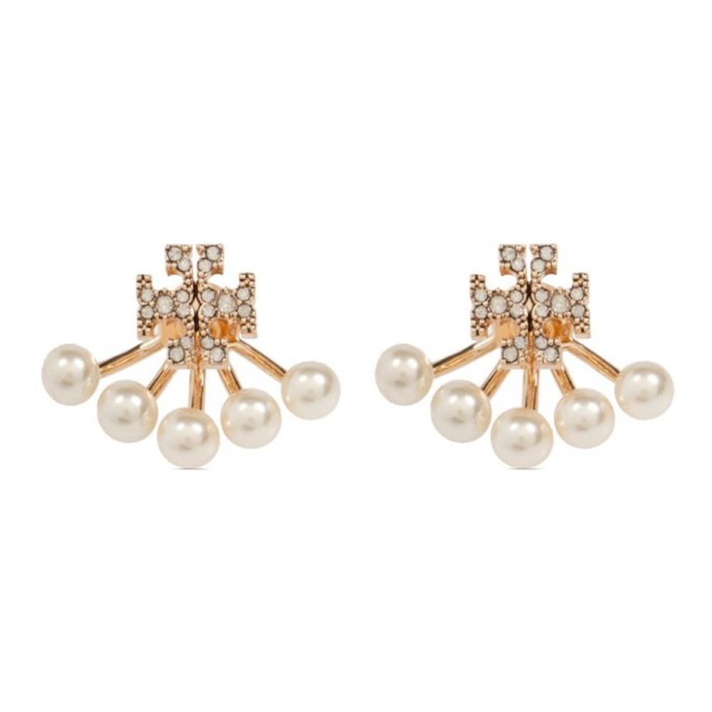 Women's 'Kira Pearl Front-Back' Earrings