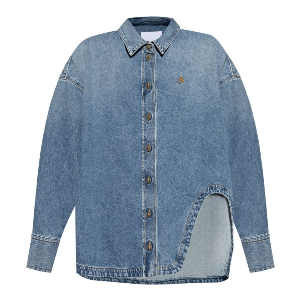 'Embroidered' Denim-Hemd für Damen