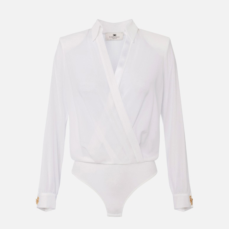 Blouse à manches longues 'Bodysuit-Style' pour Femmes