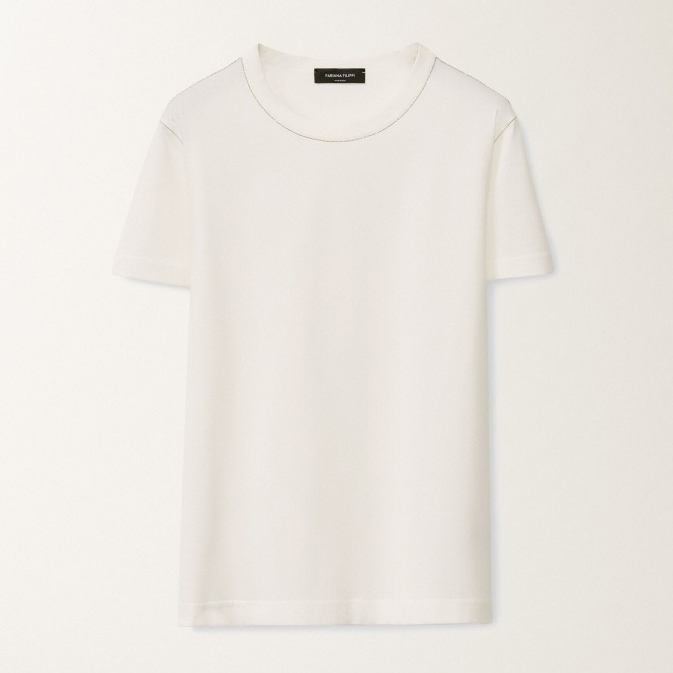 T-shirt 'Filo Diamante Detail' pour Femmes