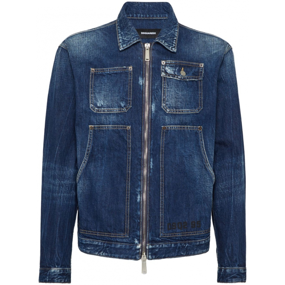 Veste en jeans 'Zippered' pour Hommes