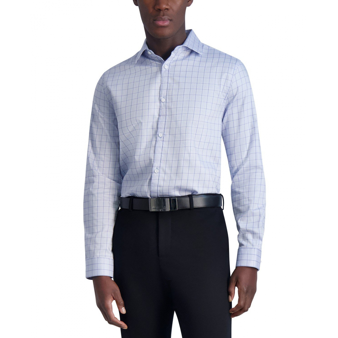 'Slim-Fit Windowpane Woven' Hemd für Herren