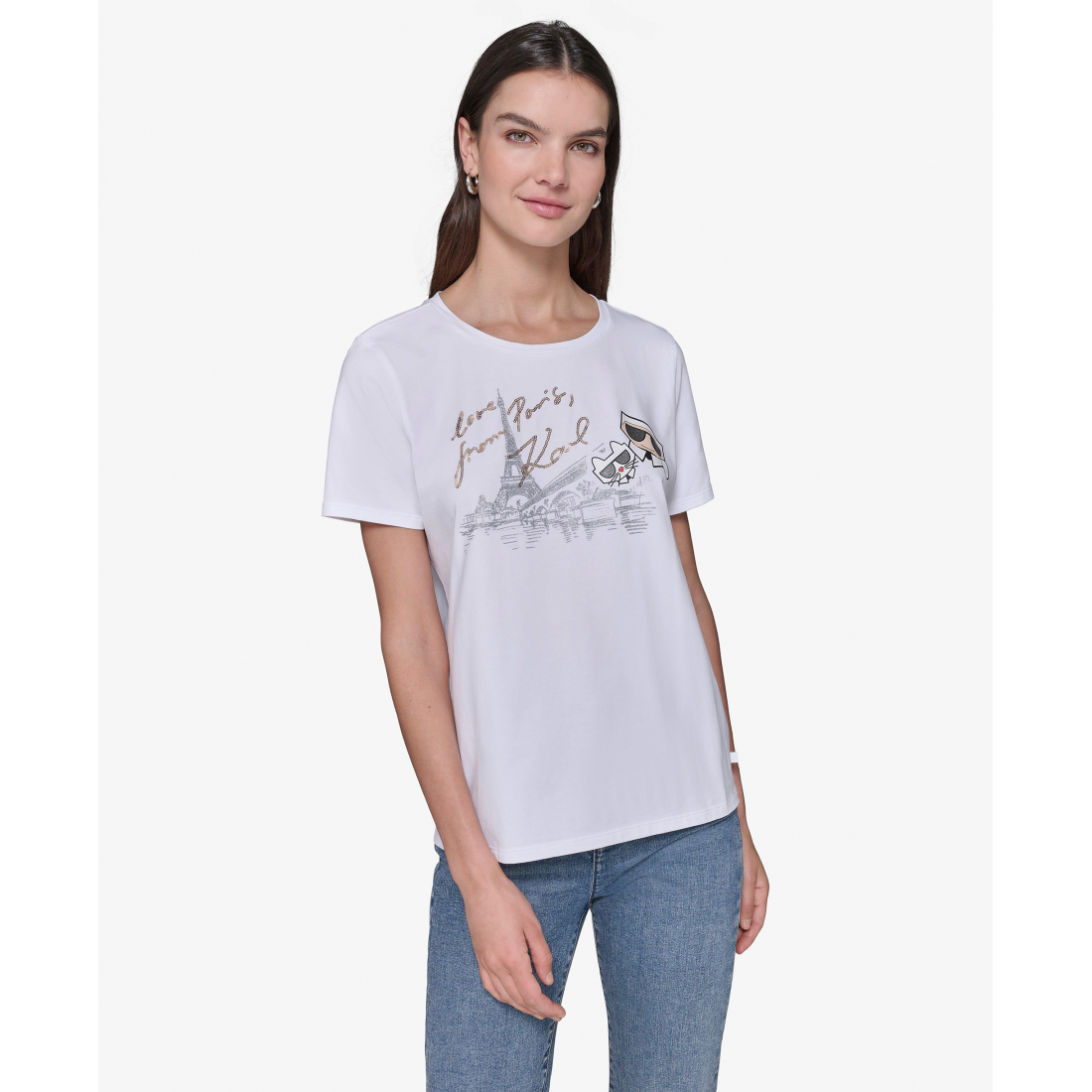 'Duo In Paris' T-Shirt für Damen