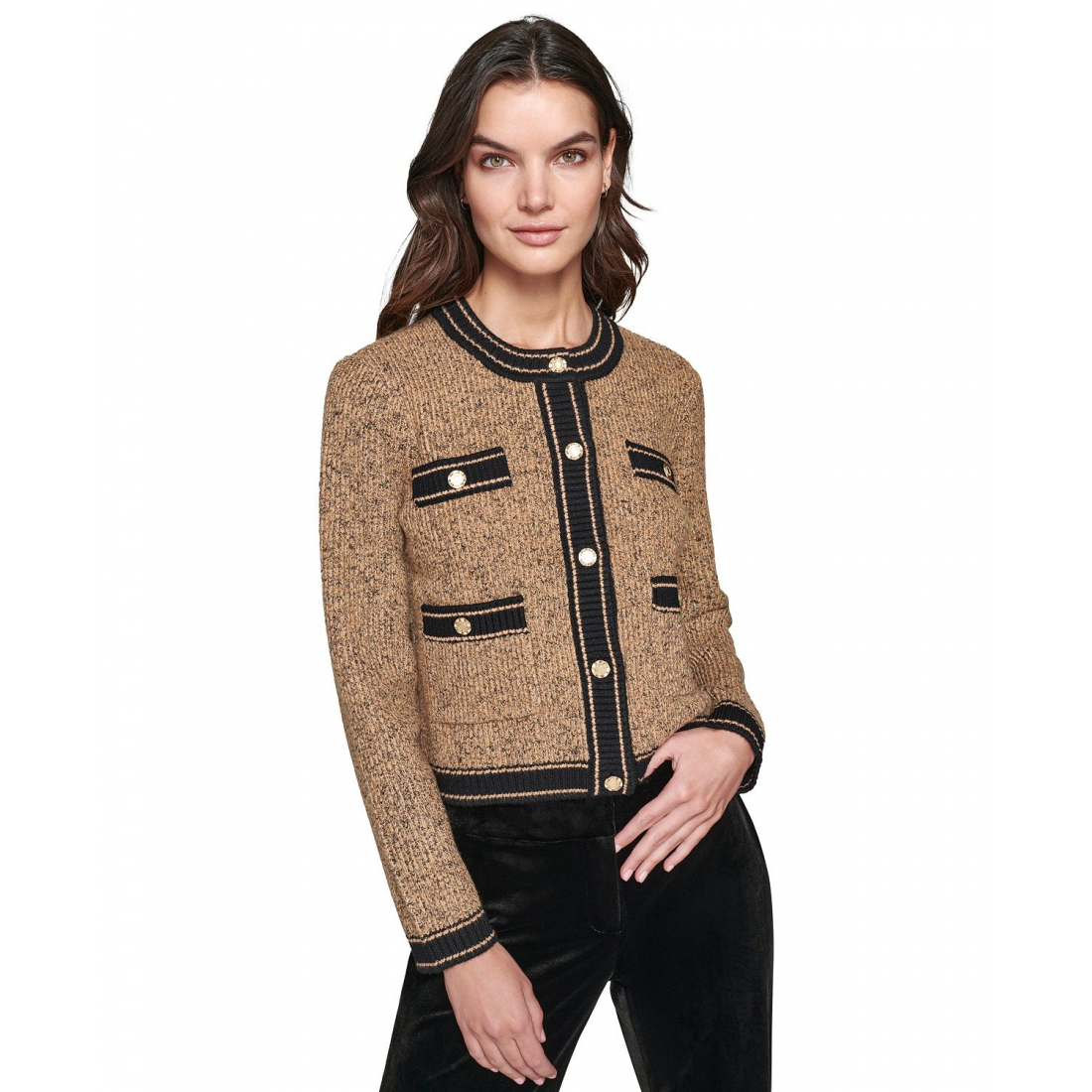 'Shine Tweed' Strickjacke für Damen