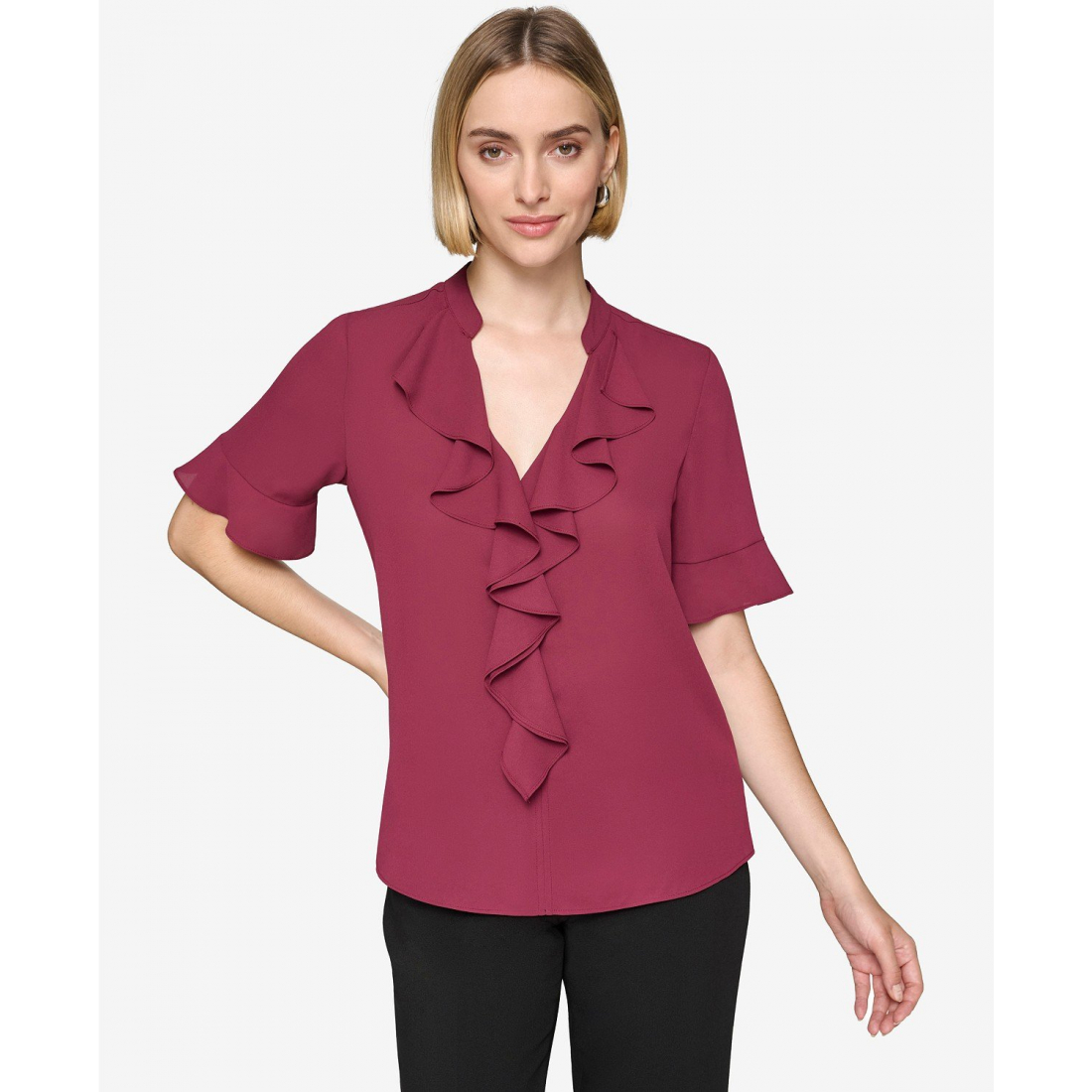 'Ruffled' Bluse für Damen