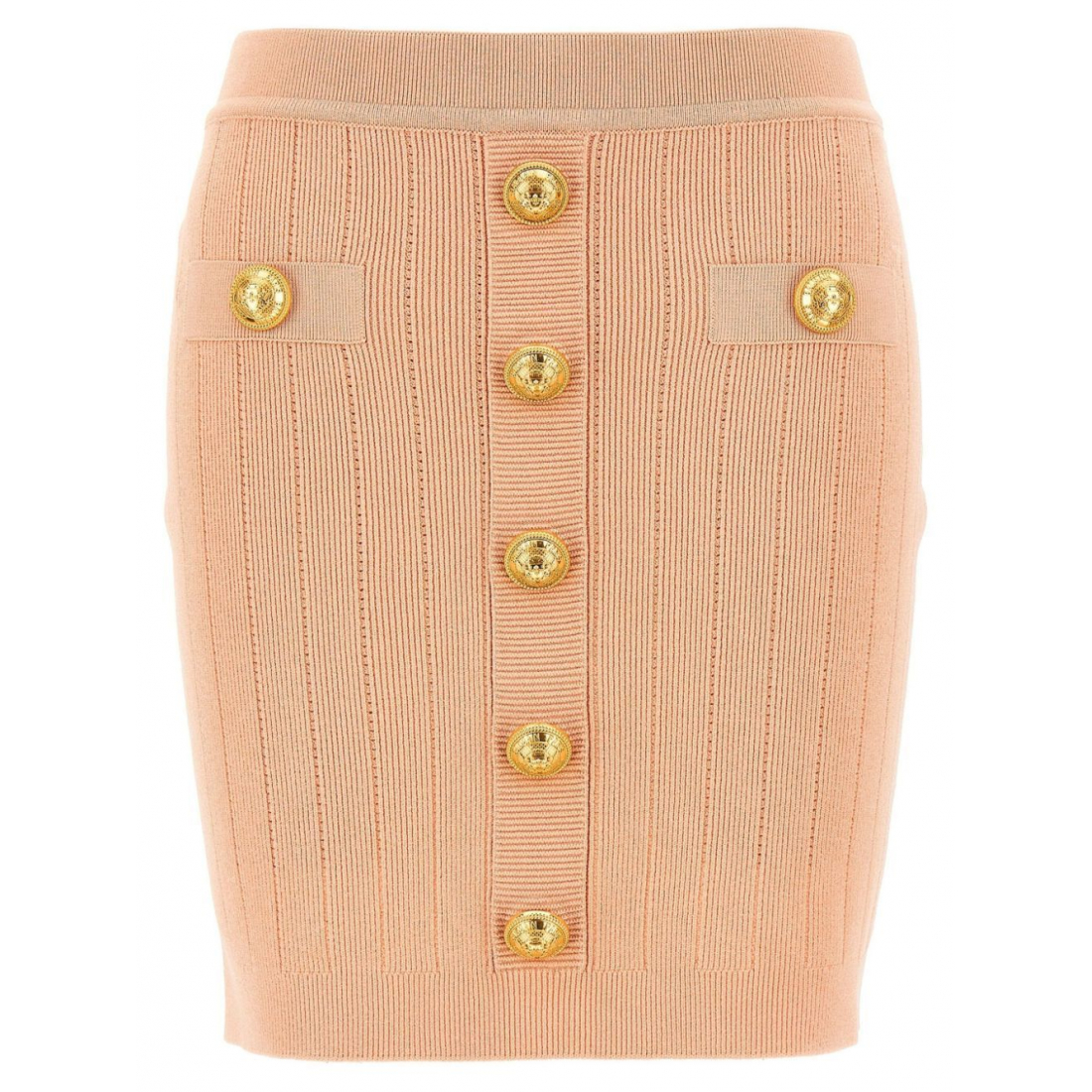 Women's 'Buttoned Knitted' Midi Skirt