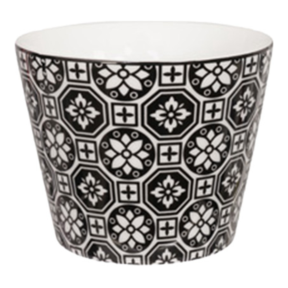 Set De 6 Tasses À Thé Nippon Black En Porcelaine Blanche/Noire