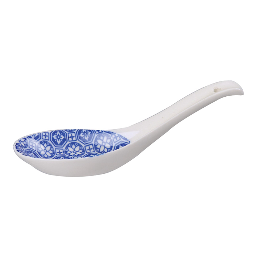 Set Of 12 Nippon Blue Spoons In Blue/White Porcelain