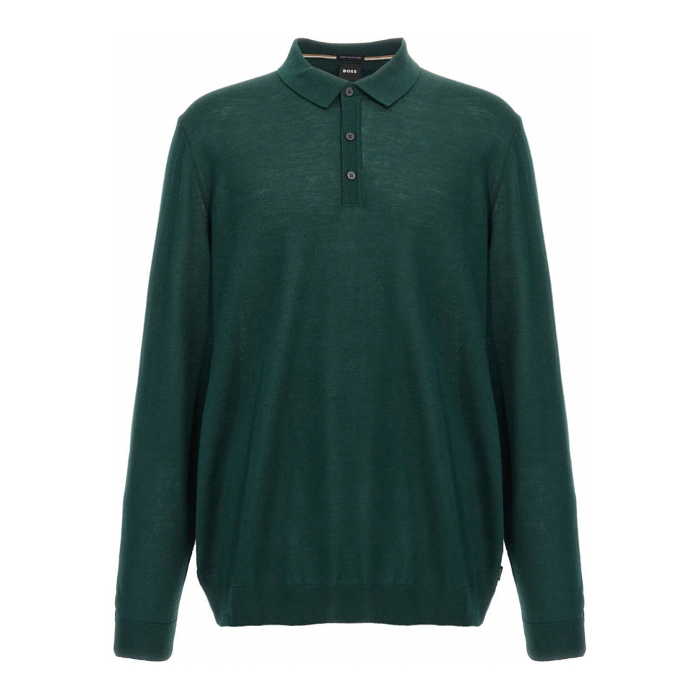 Men's 'Lancione' Long-Sleeve Polo Shirt