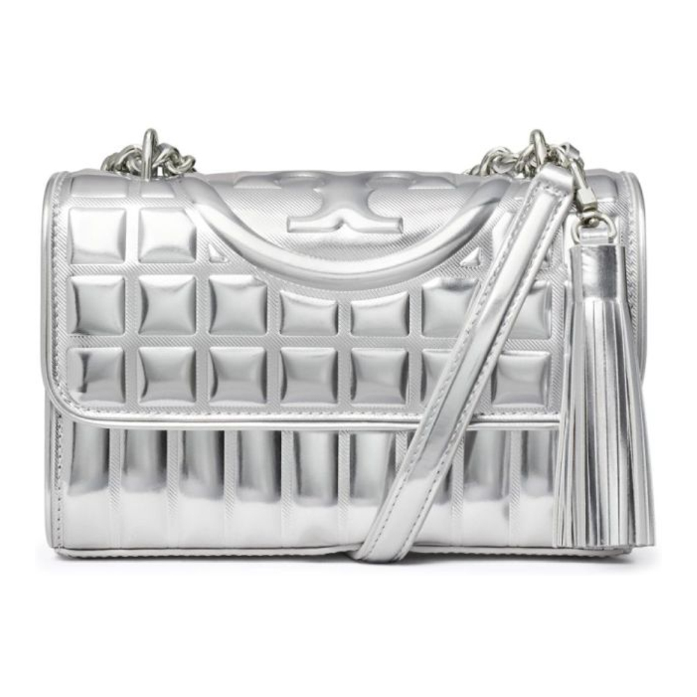 Women's 'Small Fleming Metallic Quilted Convertible' Shoulder Bag