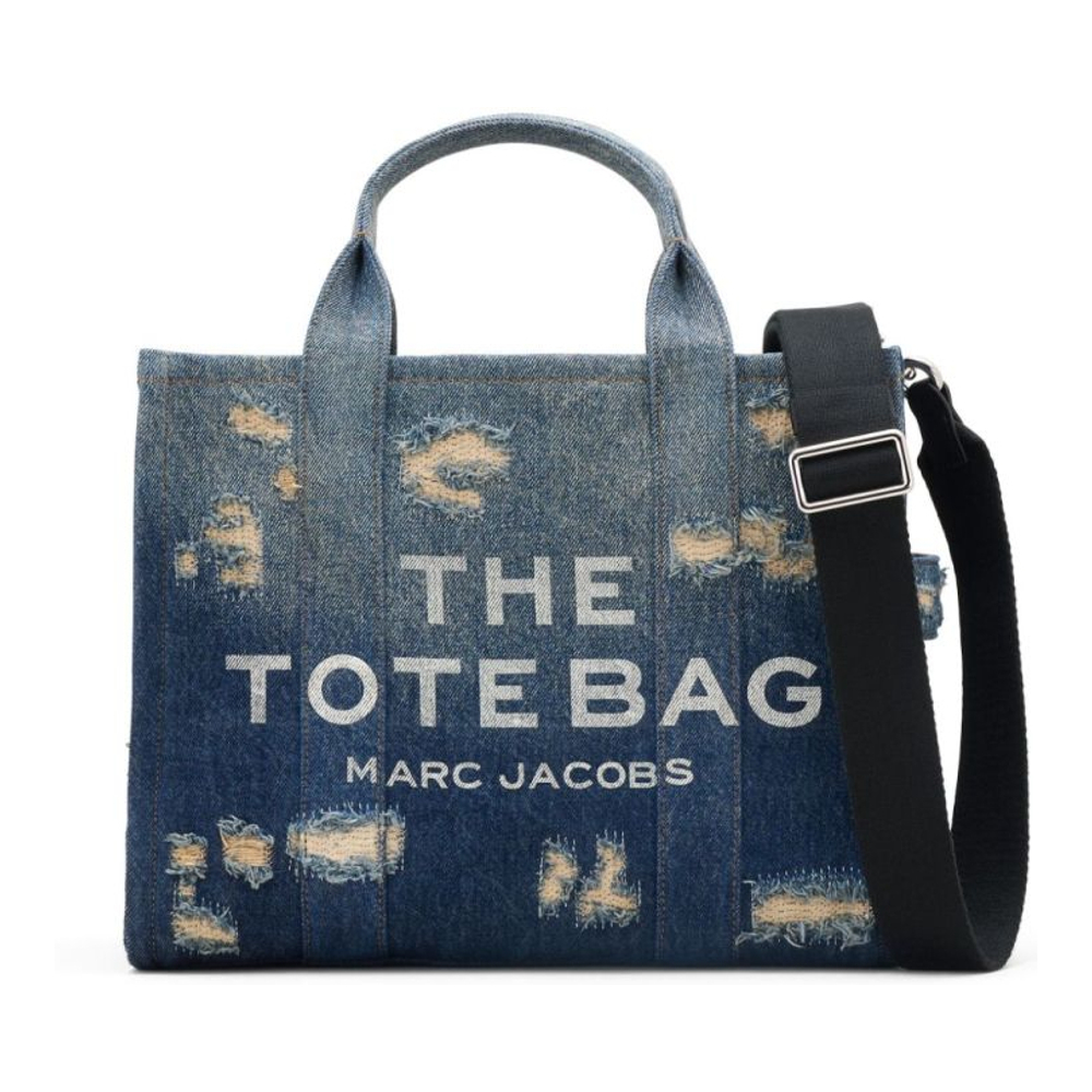 Women's 'The Denim Medium Rip And Repair' Tote Bag