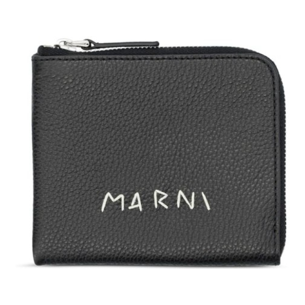 'Logo-Stitch Zipped' Wallet