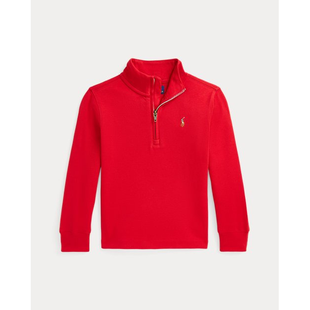 Little Boy's 'Cotton Interlock Quarter-Zip Pullover'