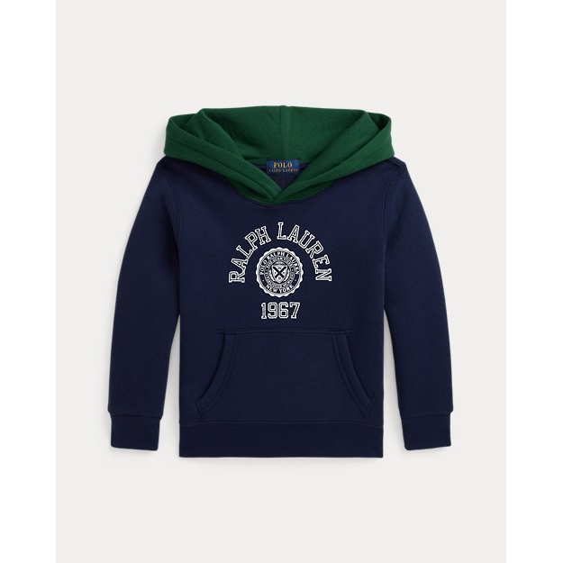 Little Boy's 'Logo Color-Blocked Fleece Hoodie'