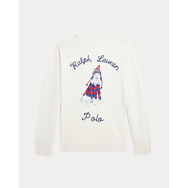 Big Boy's 'Dog-Print Cotton Long-Sleeve Tee'