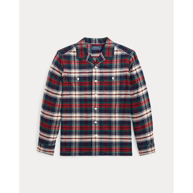 Big Boy's 'Plaid Cotton Twill Camp Shirt'