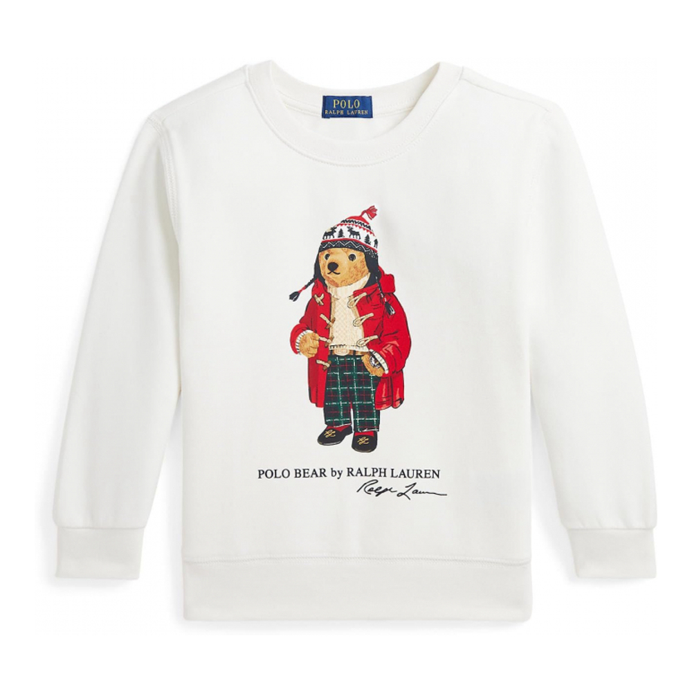 Toddler & Little Boy's 'Polo Bear Fleece Sweatshirt'