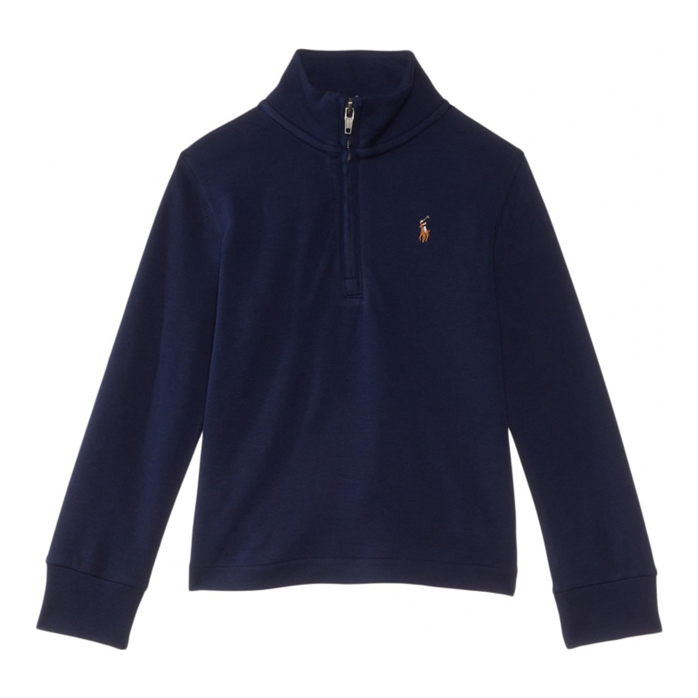 'Cotton Interlock Quarter-Zip Pullover' pour Enfant et petit garçon