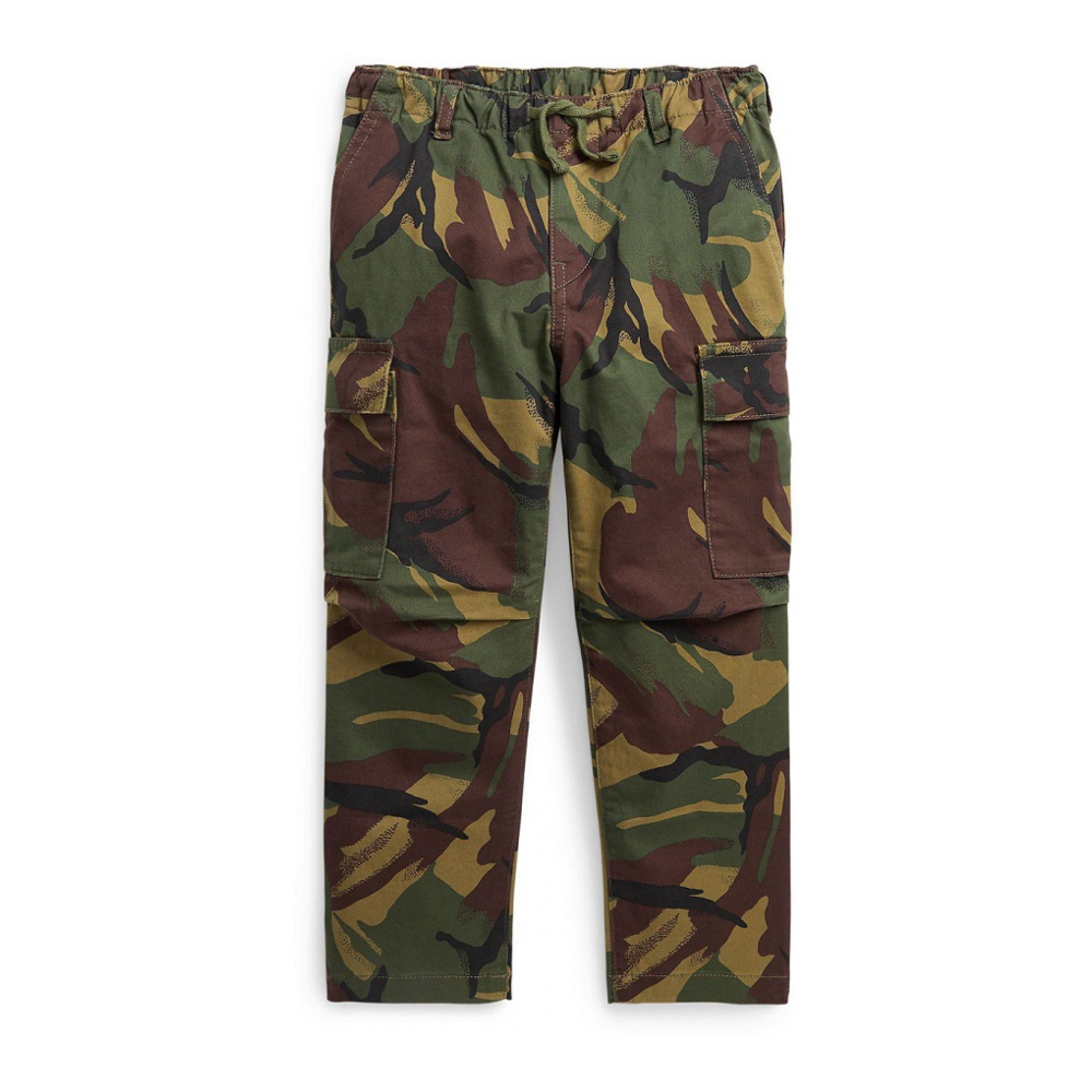 'Camo Stretch Chino Cargo Pants' pour Petits garçons